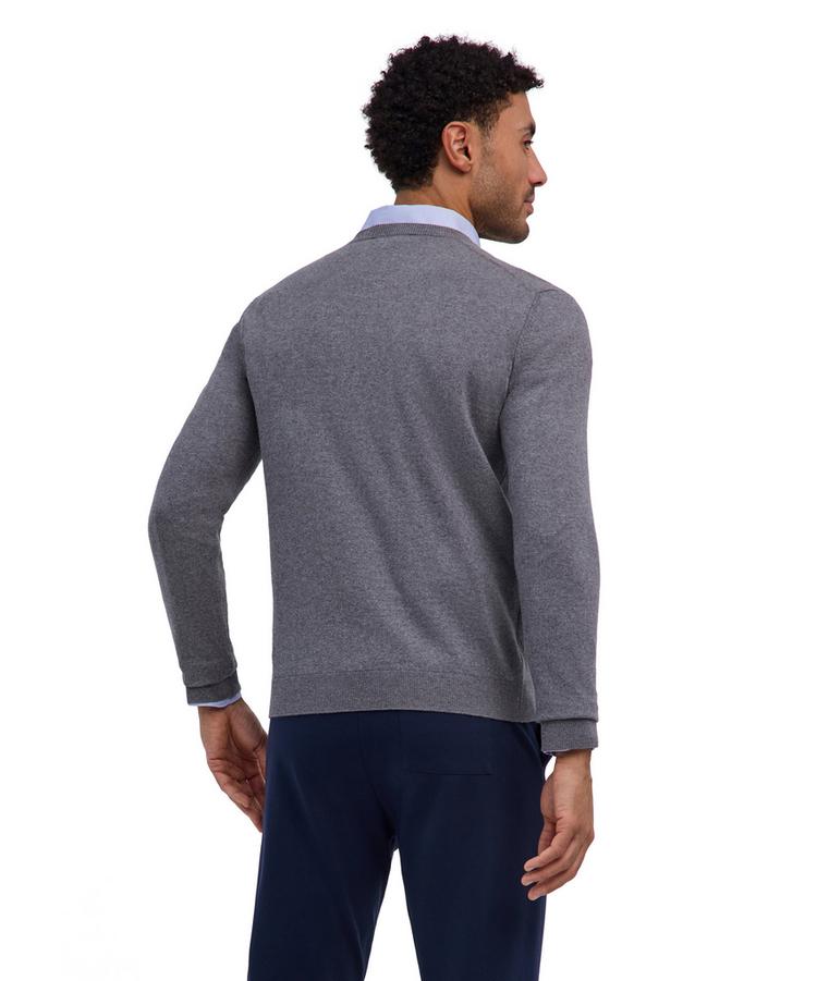 Falke Falke Cotton V-Neck Strickpullover Herren - light greymel. (3390) - 0 | SportScheck