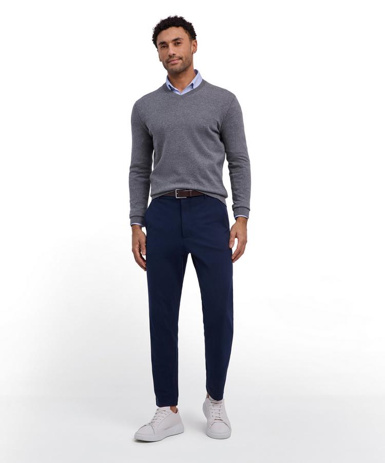 Falke Falke Cotton V-Neck Strickpullover Herren - light greymel. (3390) - 0 | SportScheck