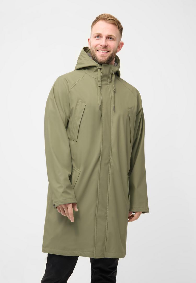 Derbe Derbe Valby_oxford Regenmantel Herren - tea_oxford gray - 0 | SportScheck