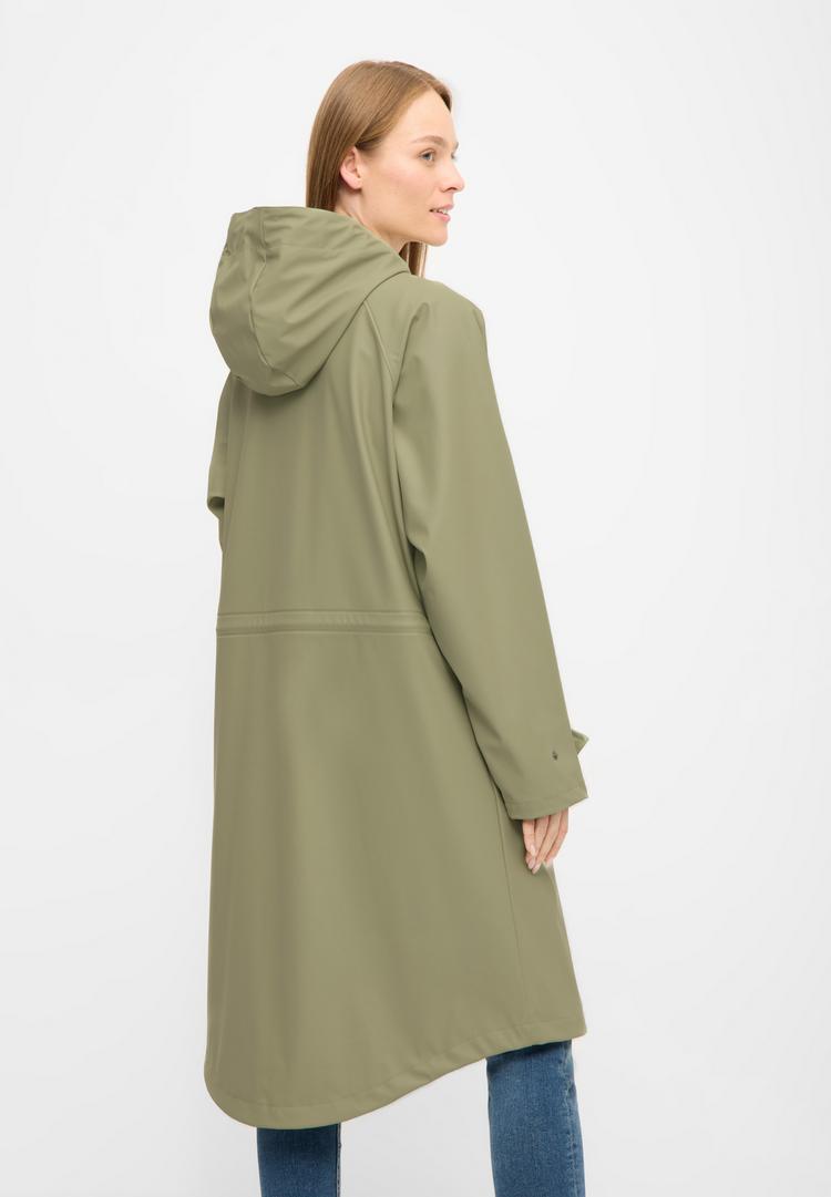 Derbe Derbe W-01-PU-Friese_Tildaby_oxford Regenmantel Damen - tea_oxford gray - 2 | SportScheck