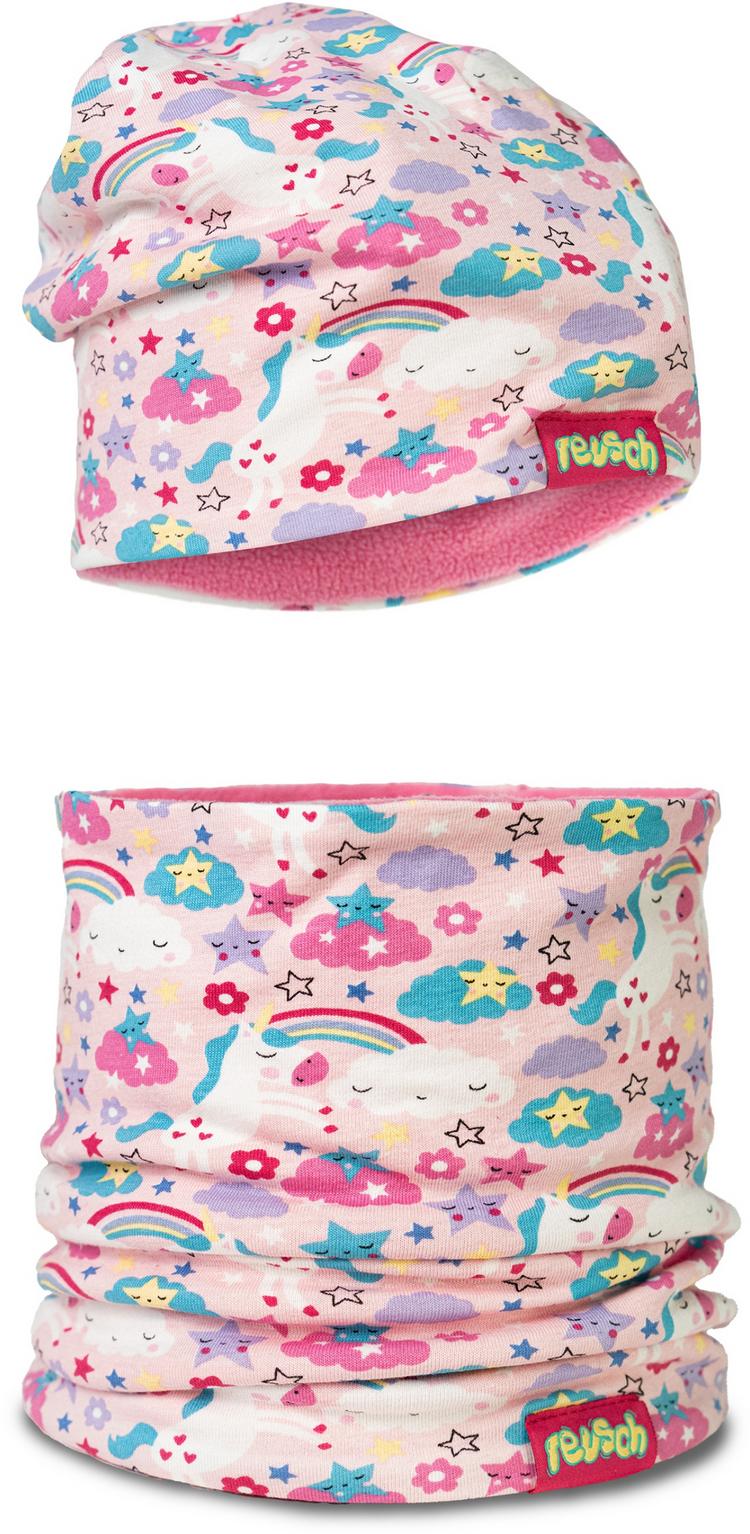 Reusch Reusch Reusch Kids Hat and Scarf Set Skim&uuml;tze - 3748 light rose / unicorns - 0 | SportScheck