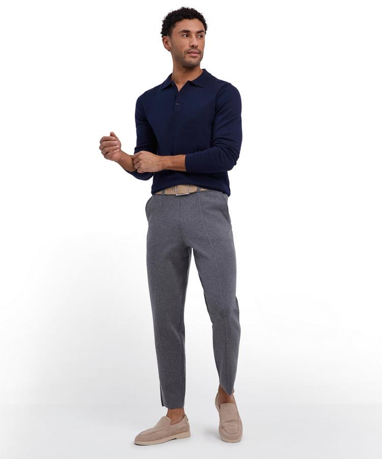 Falke Falke Cotton Polo LS Poloshirt Herren - night sky (6437) - 0 | SportScheck