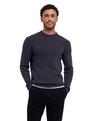 Falke Half Cardigan Crew Neck Strickpullover Herren - asphalt mel. (3182)