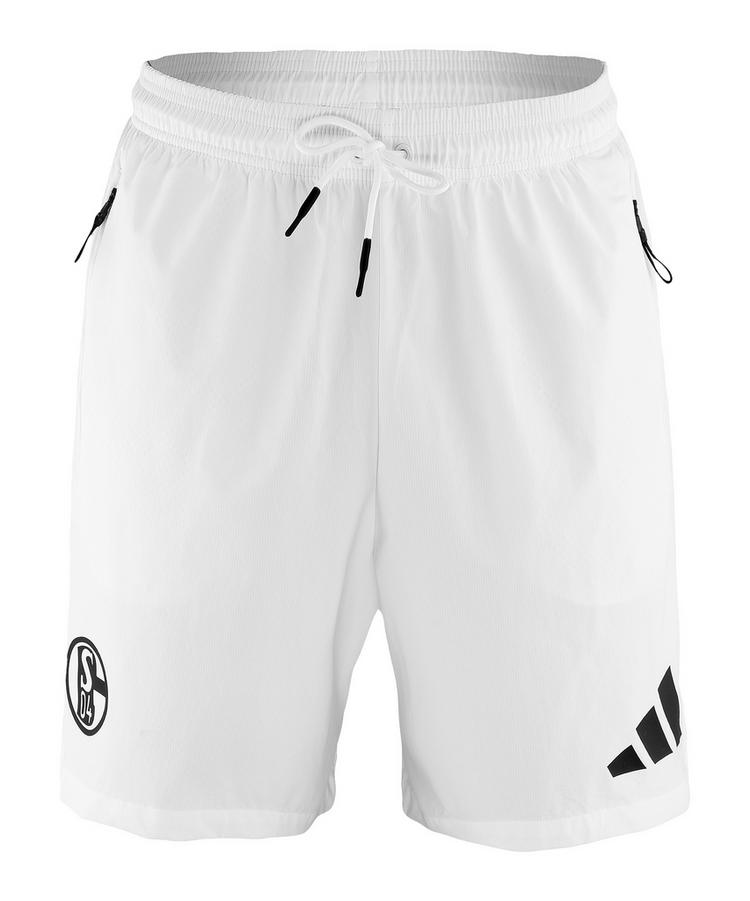 adidas adidas FC Schalke 04 Z.N.E. Short Wei&szlig; Fu&szlig;ballshorts Herren - weiss - 0 | SportScheck