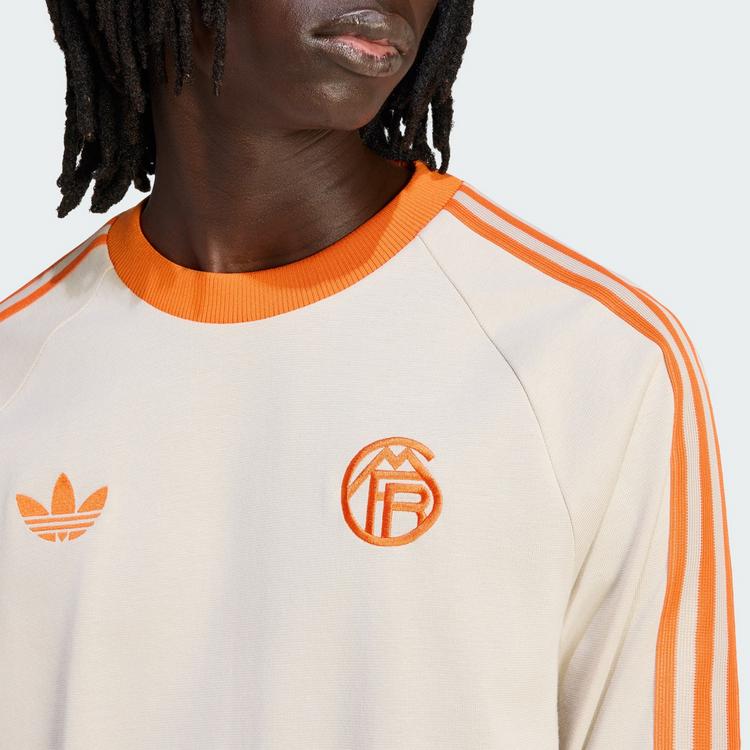 adidas adidas FC Bayern Originals T-Shirt lang&auml;rmelig Langarmshirt Herren - Beige - 0 | SportScheck