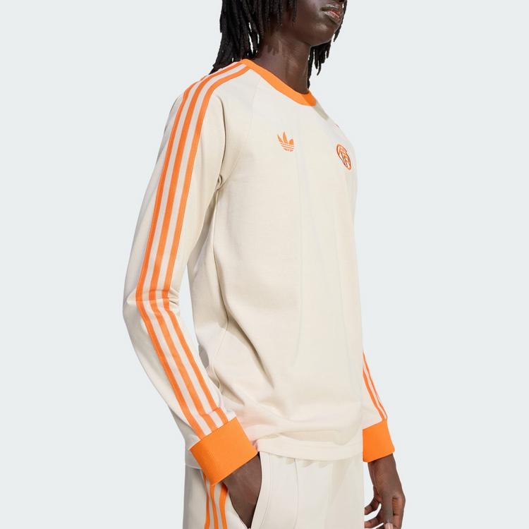 adidas adidas FC Bayern Originals T-Shirt lang&auml;rmelig Langarmshirt Herren - Beige - 1 | SportScheck