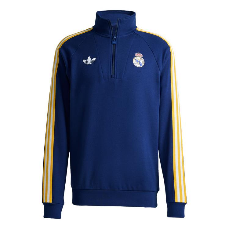 adidas adidas Real Madrid Originals Half Zip Oberteil Funktionssweatshirt Herren - Dark Blue - 0 | SportScheck