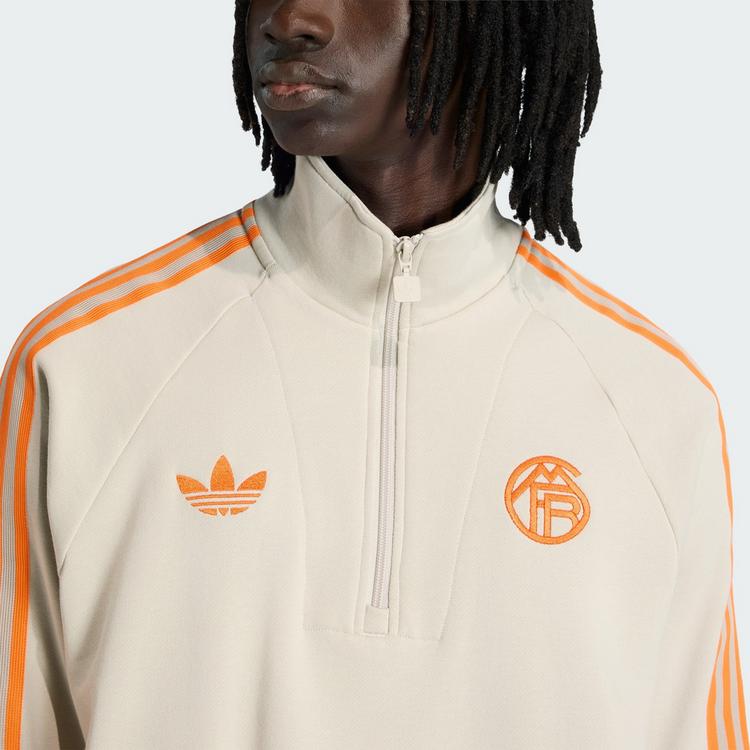 adidas adidas FC Bayern M&uuml;nchen Originals Top mit Funktionssweatshirt Herren - Beige - 0 | SportScheck