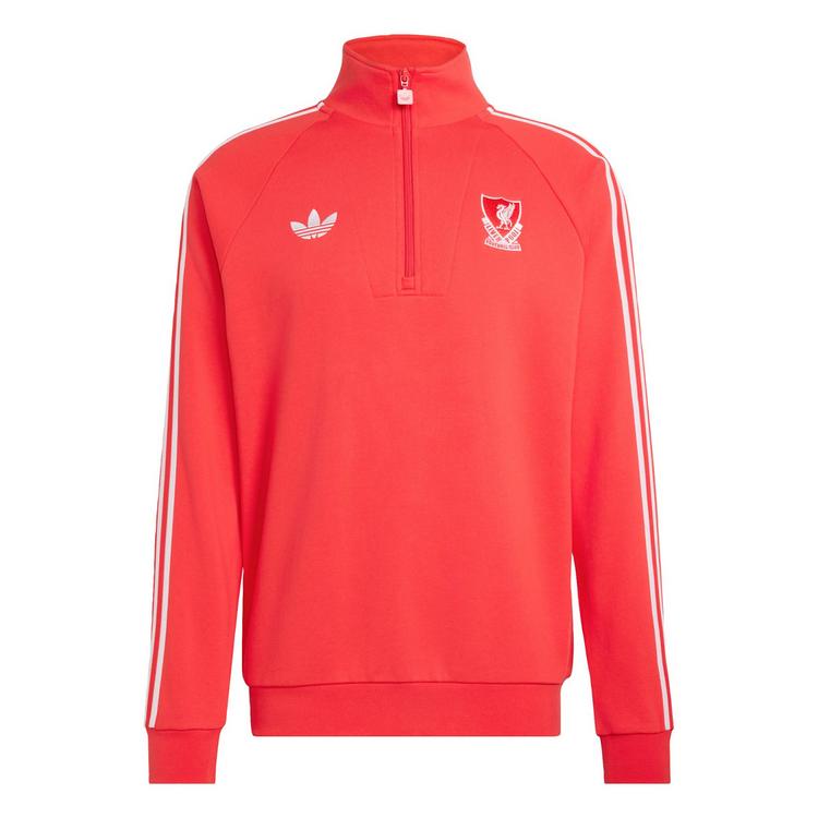 adidas adidas Liverpool FC Originals Half Zip Oberteil Funktionssweatshirt Herren - Pure Ruby - 0 | SportScheck