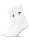 Snocks Tennissocken Statement Socken - Mix (Palmen)