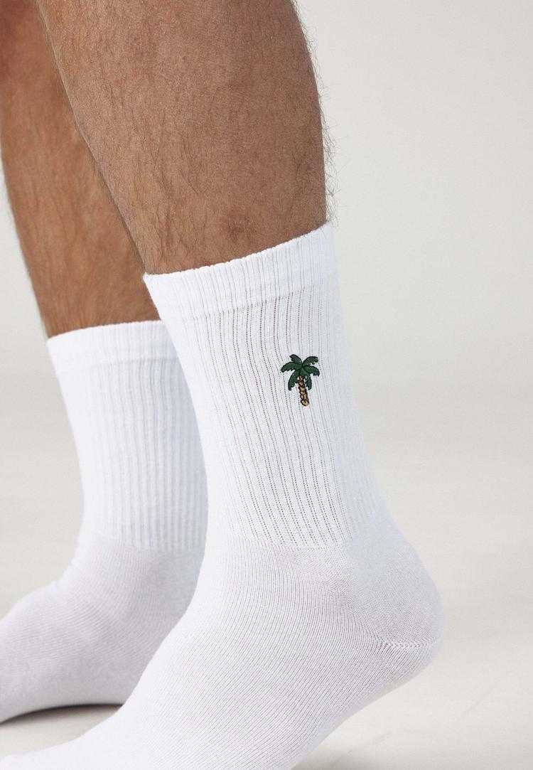 Snocks Snocks Tennissocken Statement Socken - Mix (Palmen) - 2 | SportScheck