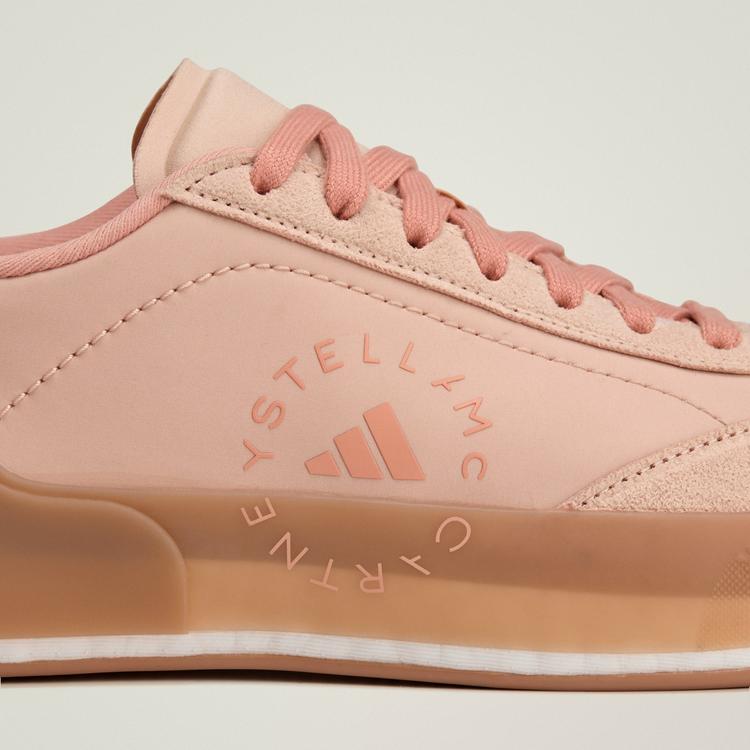 adidas adidas adidas by Stella McCartney Court Boost Fitnessschuhe Damen - Soft Powder / Soft Powder / Charcoal - 7 | SportScheck