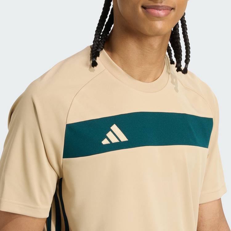 adidas adidas Tiro 25 Essentials Trikot T-Shirt Herren - Linen Khaki / Aurora Ivy - 1 | SportScheck