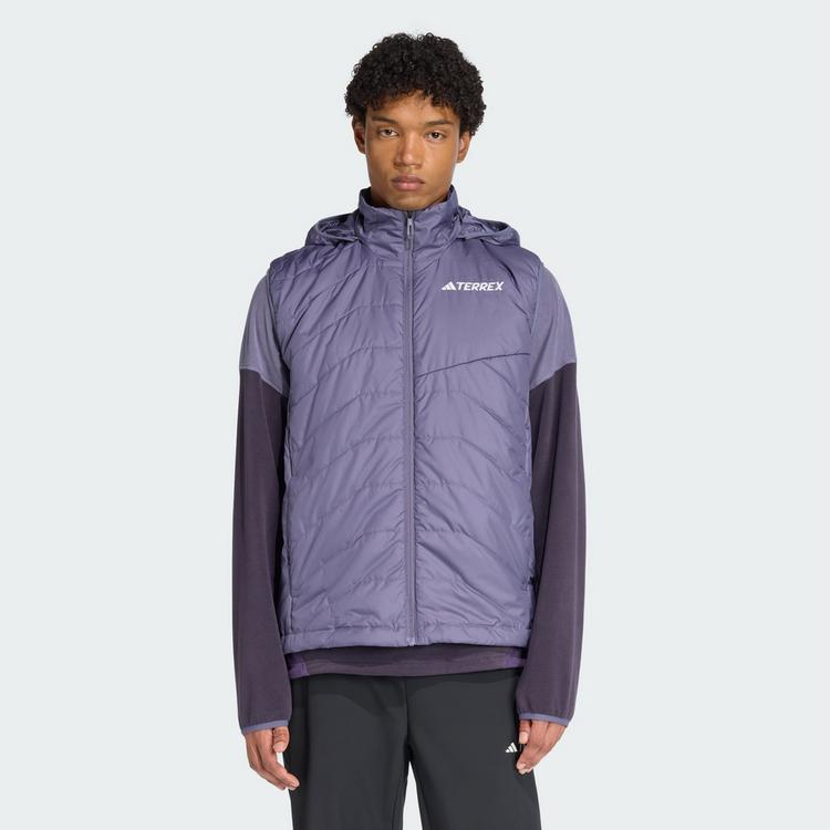adidas adidas TERREX Multi Climawarm Insulated Hooded Outdoorweste Herren - Preloved Violet - 0 | SportScheck