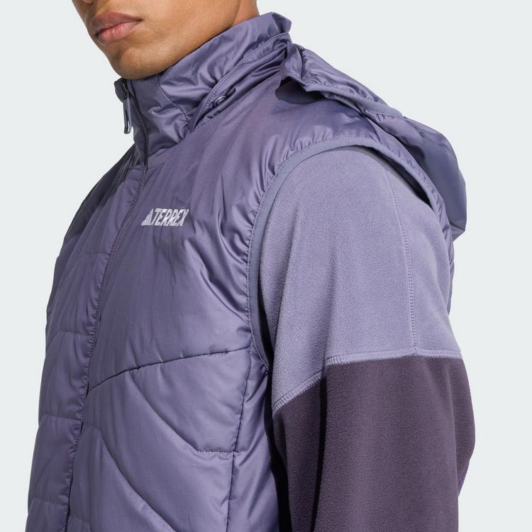 adidas adidas TERREX Multi Climawarm Insulated Hooded Outdoorweste Herren - Preloved Violet - 0 | SportScheck