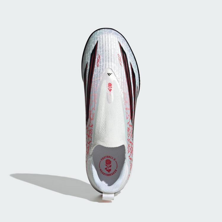 adidas adidas F50 LEAGUE Laceless Turf Fu&szlig;ballschuh Fu&szlig;ballschuhe Kinder - Cloud White / Core Black / Lucid Red - 0 | SportScheck