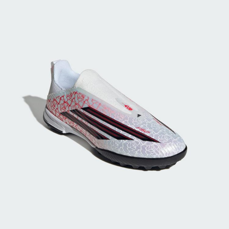 adidas adidas F50 LEAGUE Laceless Turf Fu&szlig;ballschuh Fu&szlig;ballschuhe Kinder - Cloud White / Core Black / Lucid Red - 2 | SportScheck