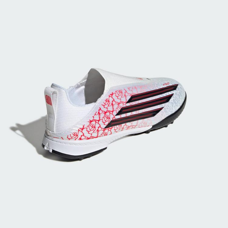 adidas adidas F50 LEAGUE Laceless Turf Fu&szlig;ballschuh Fu&szlig;ballschuhe Kinder - Cloud White / Core Black / Lucid Red - 3 | SportScheck