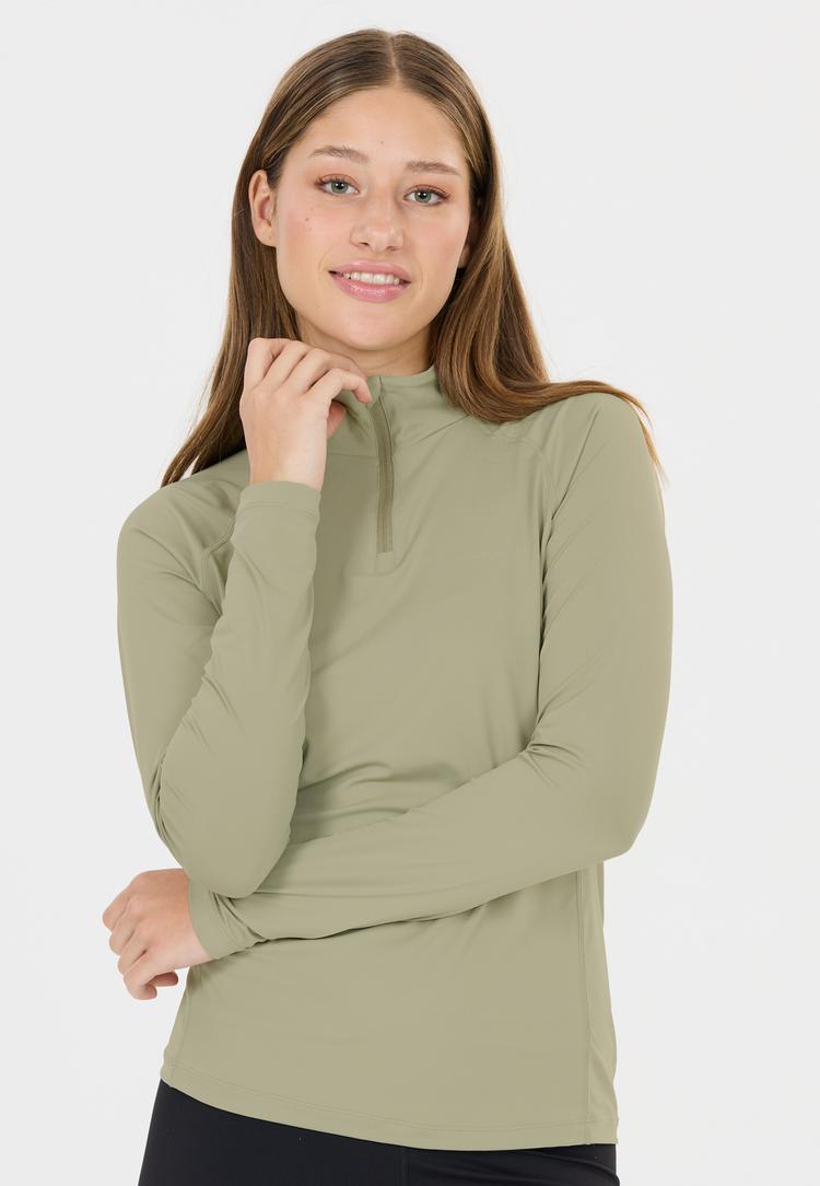 Endurance Endurance Chrissie Laufhoodie Damen - 3110 Seagrass - 1 | SportScheck