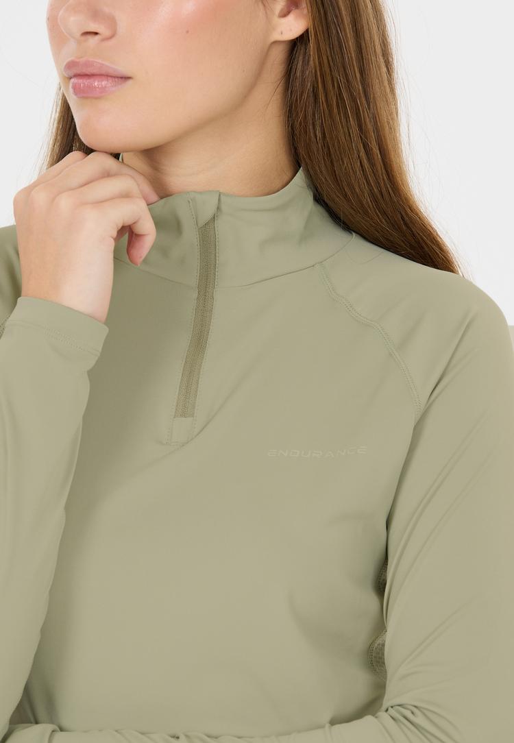 Endurance Endurance Chrissie Laufhoodie Damen - 3110 Seagrass - 2 | SportScheck