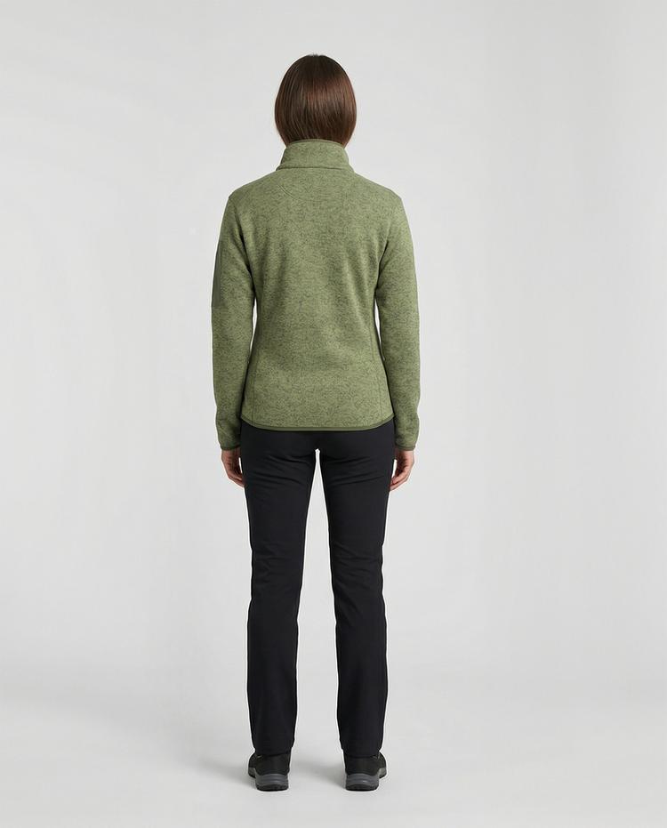 Jeff Green Jeff Green 1/4 Zip Strickfleecepullover Helmi Fleecejacke Damen - Dusky Green - 0 | SportScheck