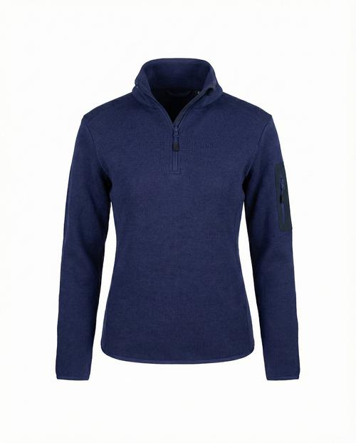 Jeff Green 1/4 Zip Strickfleecepullover Helmi Fleecejacke Damen