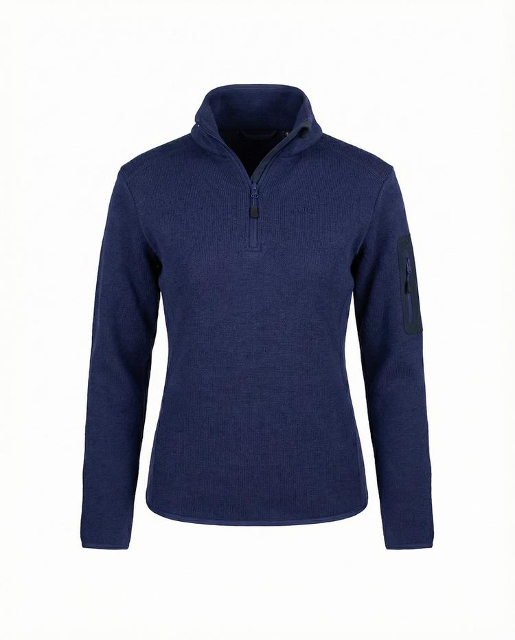 Jeff Green Jeff Green 1/4 Zip Strickfleecepullover Helmi Fleecejacke Damen - Peacot - 0 | SportScheck