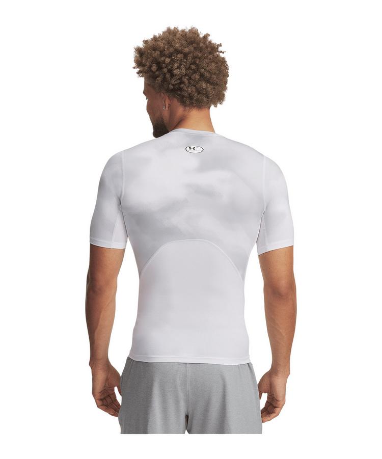 Under Armour Under Armour HG Printed T-Shirt Wei&szlig; Laufshirt Herren - weissgrau - 0 | SportScheck