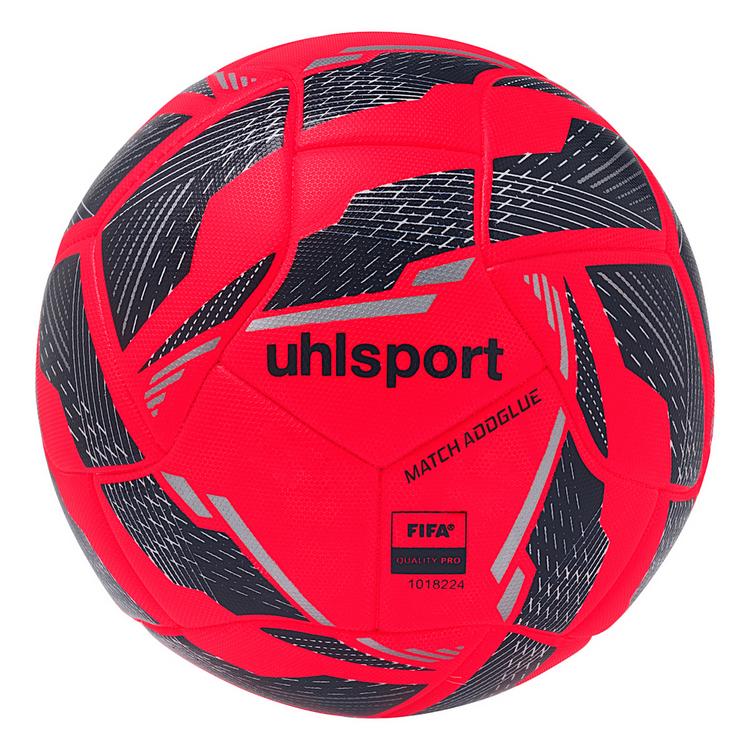 Uhlsport Uhlsport Match Addglue Fu&szlig;ball - fluo rot/marine/silber - 0 | SportScheck