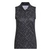 adidas Ultimate365 Printed Sleeveless Poloshirt Poloshirt Damen - Black