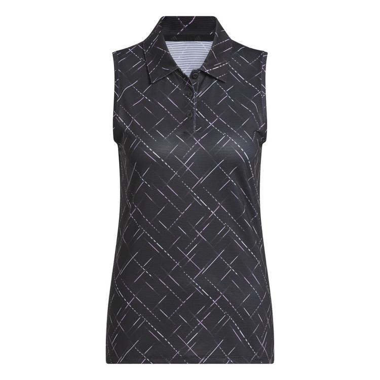 adidas adidas Ultimate365 Printed Sleeveless Poloshirt Poloshirt Damen - Black - 0 | SportScheck