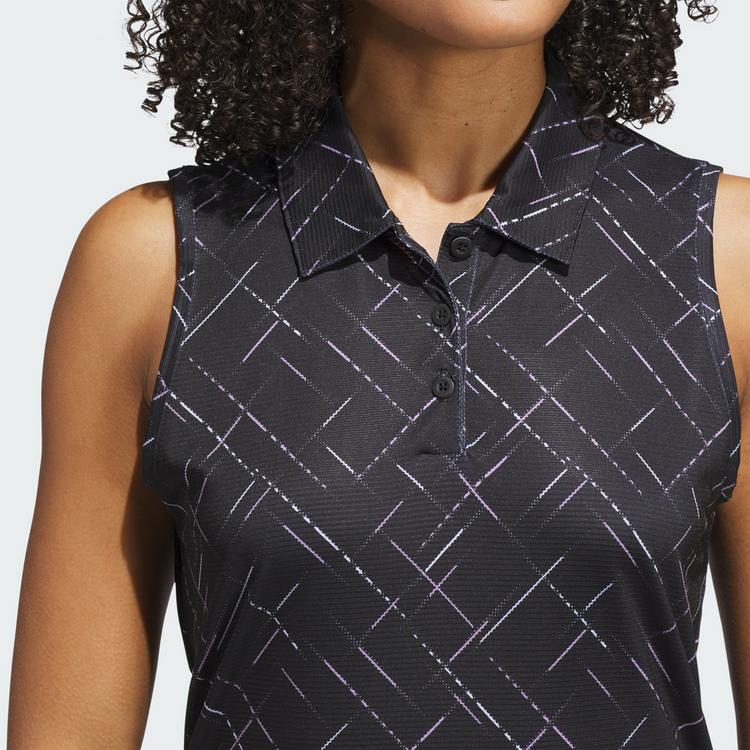 adidas adidas Ultimate365 Printed Sleeveless Poloshirt Poloshirt Damen - Black - 0 | SportScheck