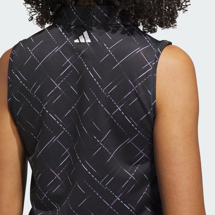 adidas adidas Ultimate365 Printed Sleeveless Poloshirt Poloshirt Damen - Black - 1 | SportScheck