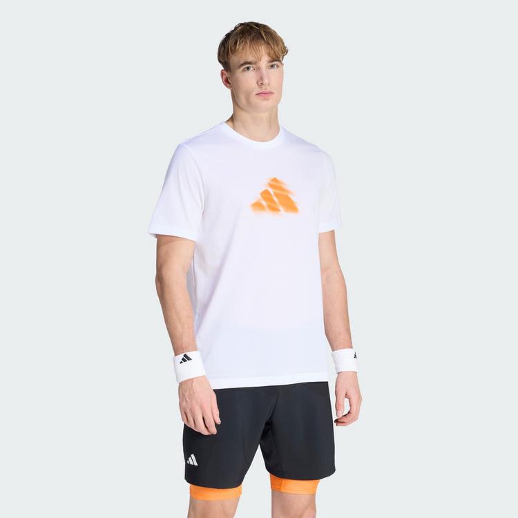 adidas adidas TENNIS CLAY IS NOT T-SHIRT MIT GRAFIK T-Shirt Herren - White - 0 | SportScheck