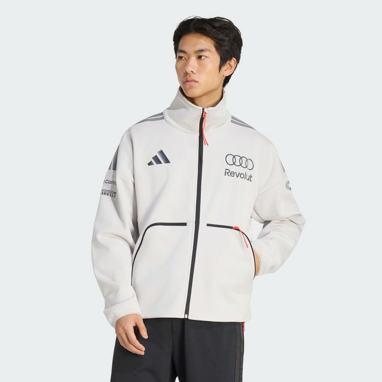adidas adidas AUDI REVOLUT F1 TEAM Fleecejacke Herren - Chalk Pearl / Iron Metallic - 0 | SportScheck
