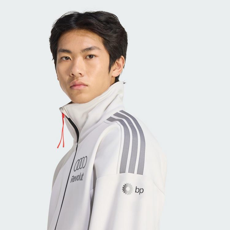 adidas adidas AUDI REVOLUT F1 TEAM Fleecejacke Herren - Chalk Pearl / Iron Metallic - 0 | SportScheck