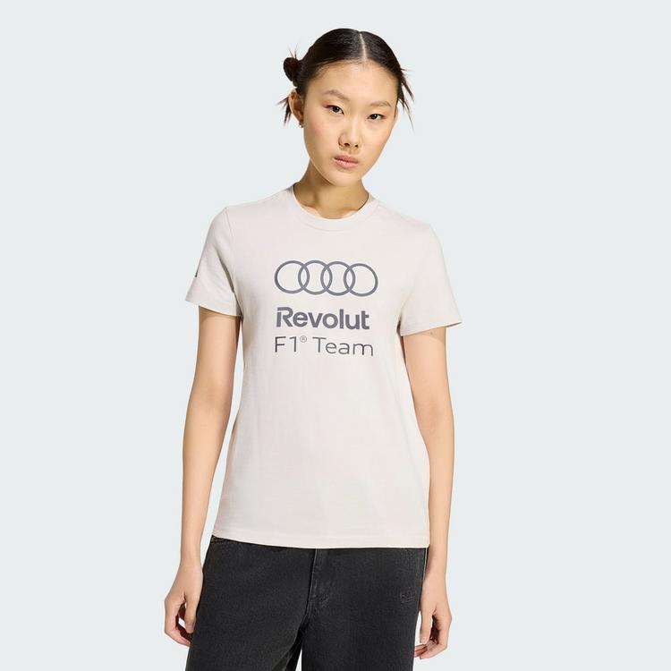 adidas adidas AUDI&nbsp;REVOLUT&nbsp;F1&nbsp;TEAM&nbsp;DNA&nbsp;GRAFIK&nbsp;T-SHIRT Funktionstop Damen - Chalk Pearl - 0 | SportScheck