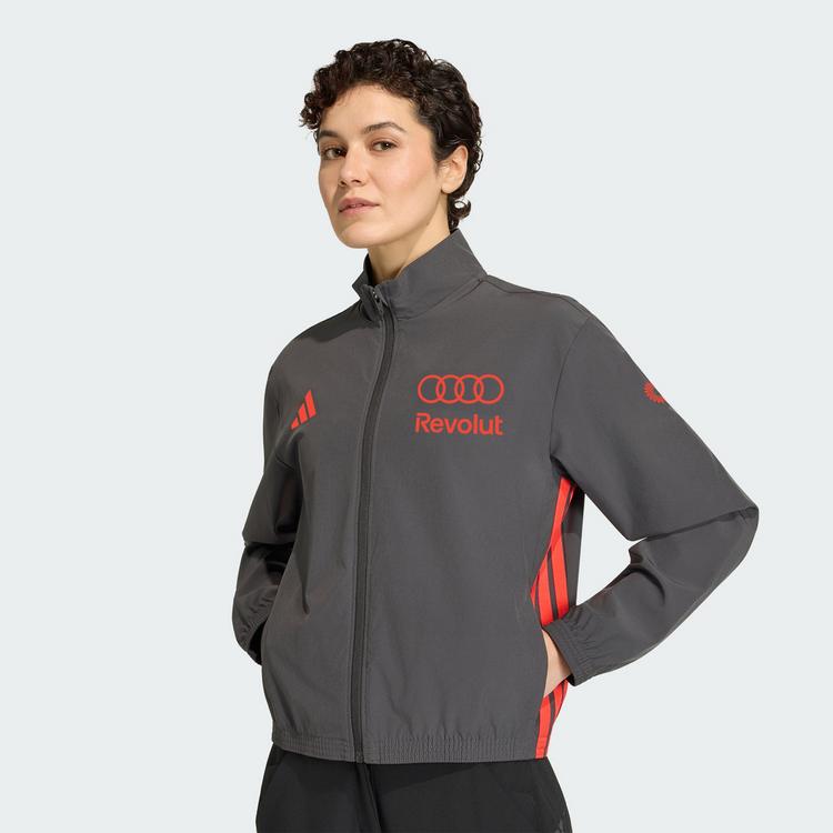 adidas adidas AUDI REVOLUT F1 TEAM MECHANICS Trainingsanzug Damen - Utility Black / Hi-Res Red - 0 | SportScheck