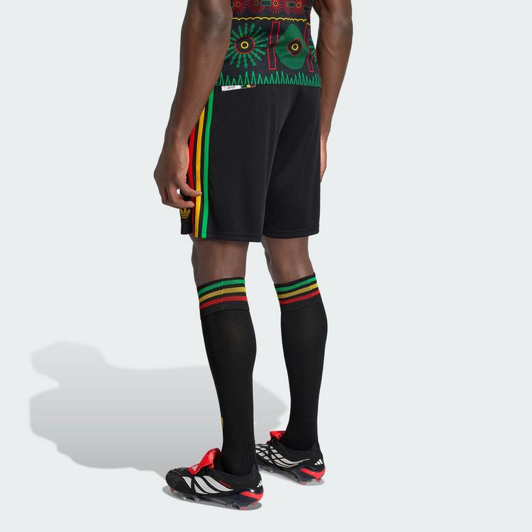 adidas adidas Jamaika 26 x Bob Marley Ausw&auml;rtsshorts Fu&szlig;ballshorts Herren - Black - 2 | SportScheck