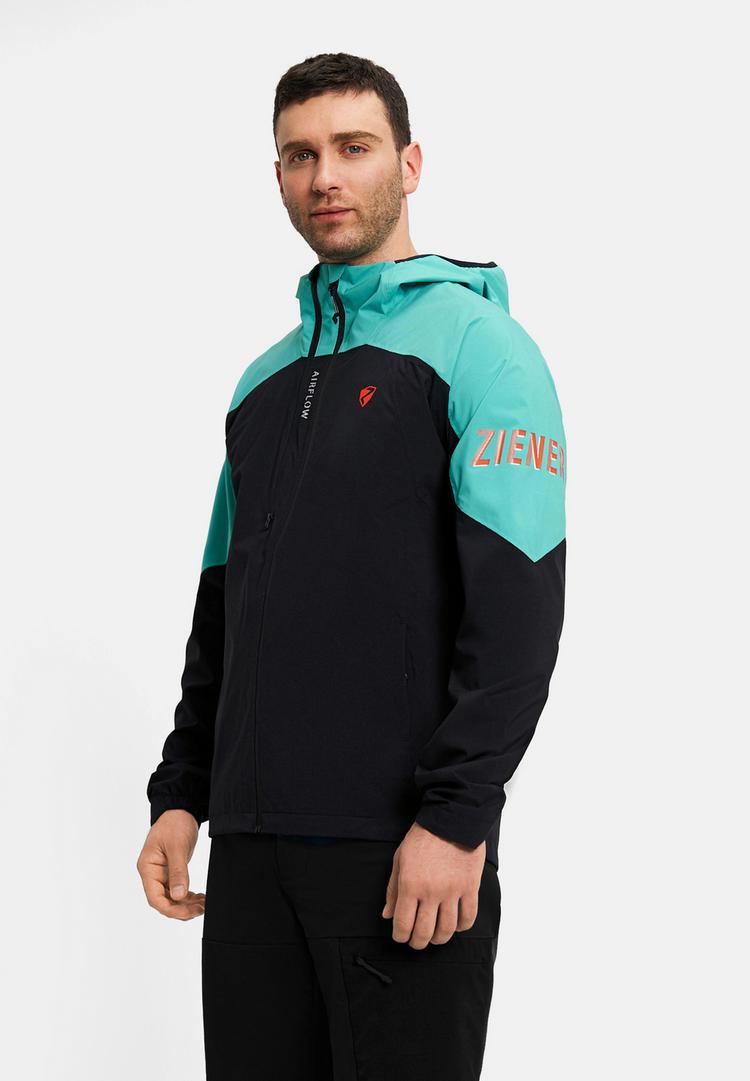 Ziener Ziener NEMIL-Z Fahrradjacke Herren - black.tropical teal - 2 | SportScheck