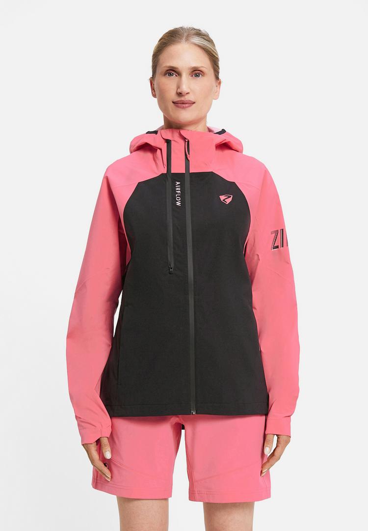Ziener Ziener NEHLE-Z Fahrradjacke Damen - black.strawberry sorbet - 0 | SportScheck