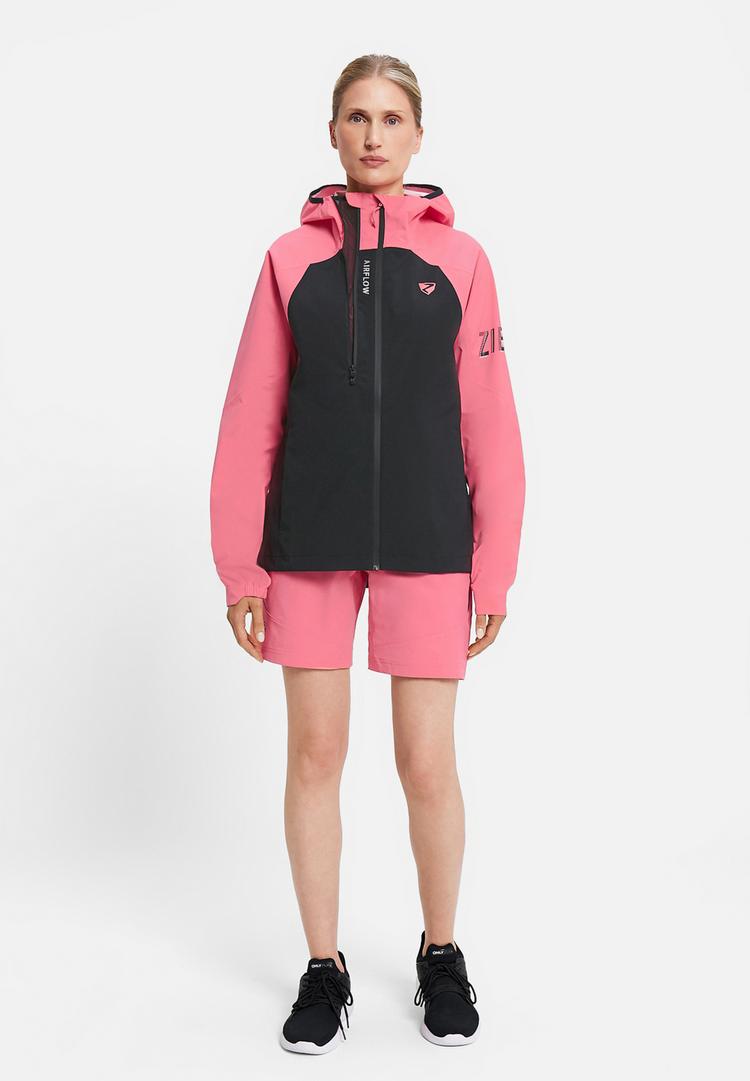 Ziener Ziener NEHLE-Z Fahrradjacke Damen - black.strawberry sorbet - 1 | SportScheck