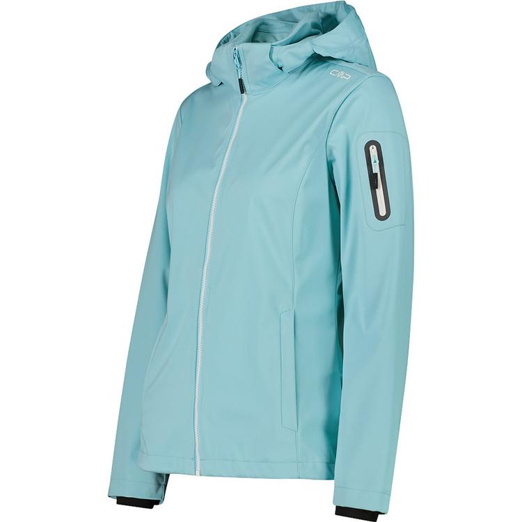 CMP CMP Woman Jacket Zip Hood Softshelljacke Damen - T&uuml;rkis2413 - 1 | SportScheck