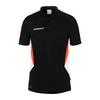 Uhlsport Equipe 29 Poloshirt Kinder - schwarz/wei&szlig;/fluo orange