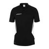 Uhlsport Equipe 29 Poloshirt Kinder - schwarz/wei&szlig;/steingrau