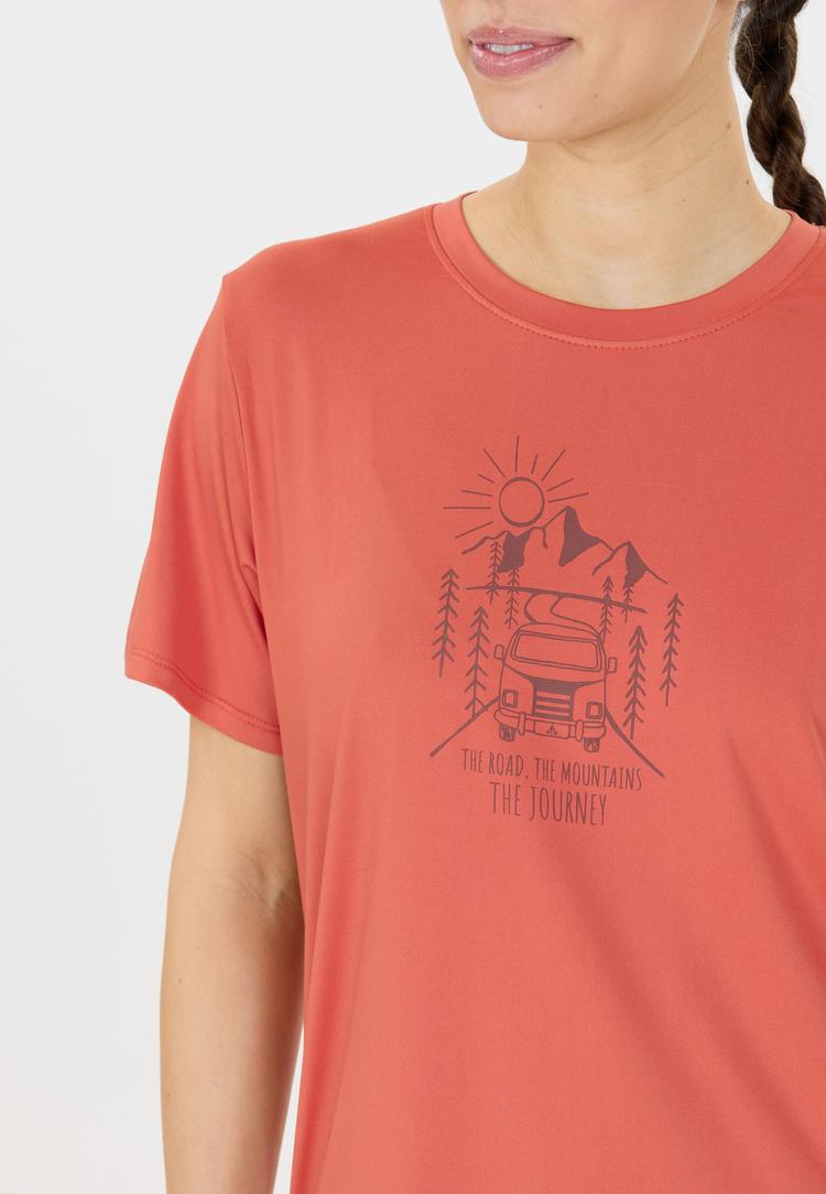 Whistler Whistler Tergo Printshirt Damen - 4124 Apricot Brandy - 0 | SportScheck