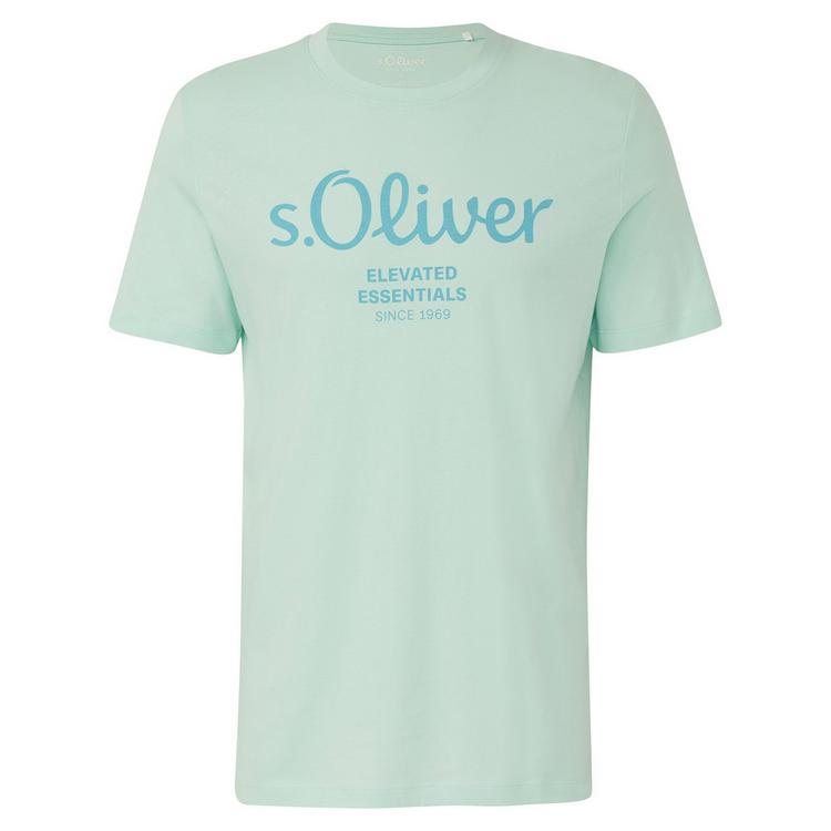S.OLIVER S.OLIVER T-Shirt T-Shirt Herren - Hellgr&uuml;n/Wei&szlig;/Hellgrau/Schwarz - 1 | SportScheck