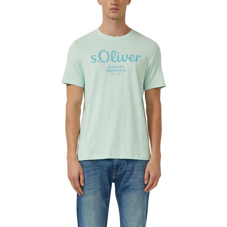 S.OLIVER S.OLIVER T-Shirt T-Shirt Herren - Hellgr&uuml;n/Wei&szlig;/Hellgrau/Schwarz - 2 | SportScheck