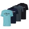 S.OLIVER T-Shirt T-Shirt Herren - Hellblau/Dunkelblau/Dunkelgrau/Schwarz