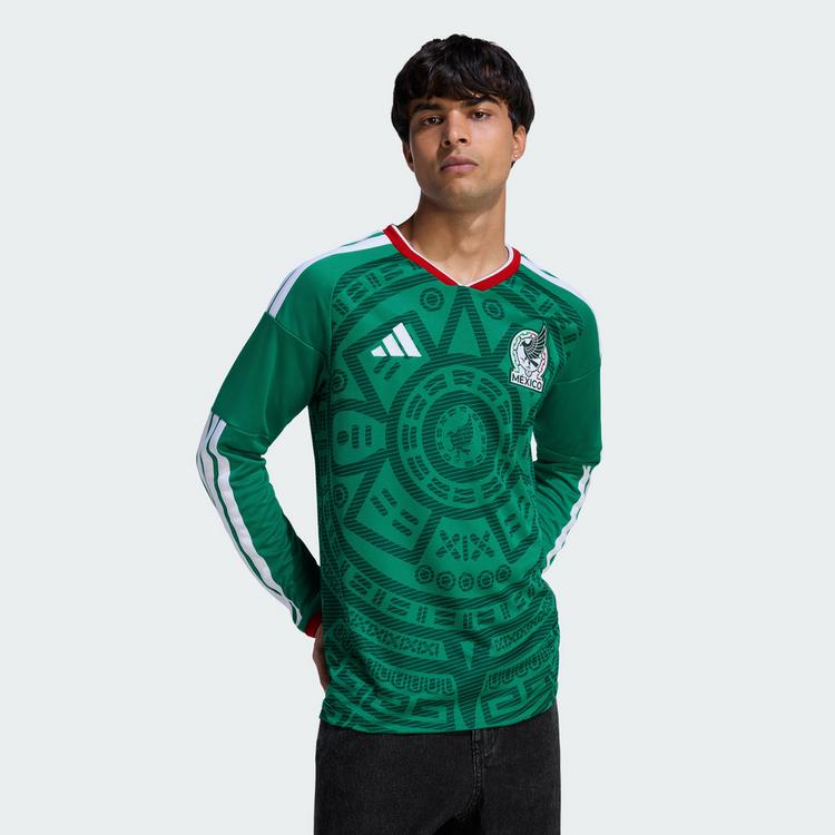 adidas adidas Mexiko 26 Lang&auml;rmeliges Heimtrikot Trikot Herren - Bold Green - 0 | SportScheck